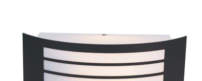 Applique murale Valcourt E27 40W IP44 GoodHome gris anthracite