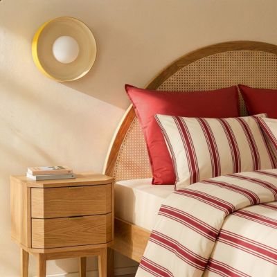 Applique murale verre et métal jaune, rouge G9 5 W Ø25 cm Jumell Yori