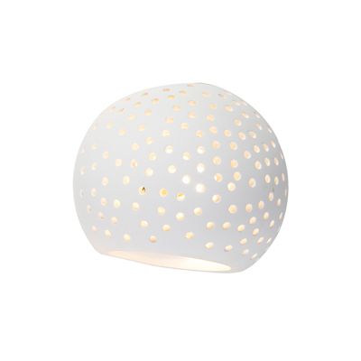 Applique murale vintage en plâtre blanc Globe - Blur