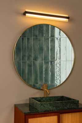 Applique murale WANDA en verre avec LED intégré - Noir - Lucide
