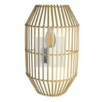 Applique murale Wutai E14 28w l.10xl.20xh.32cm coloris naturel GoodHome
