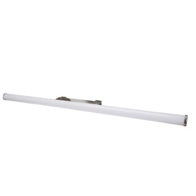 Applique murale Yucata LED intégrée 1000lm 10W IP44 Ø4,1cm blanc neutre GoodHome argent