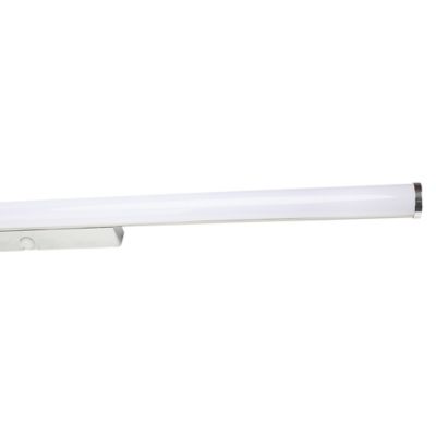 Applique murale Yucata LED intégrée 1000lm 10W IP44 Ø4,1cm blanc neutre GoodHome argent