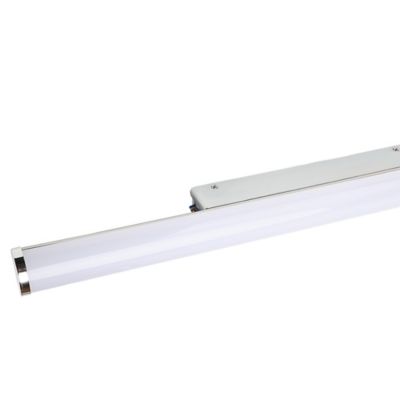 Applique murale Yucata LED intégrée 600lm 6.5W IP44 Ø4,1cm blanc neutre GoodHome argent