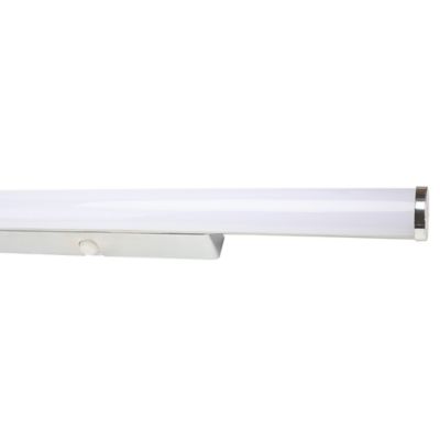 Applique murale Yucata LED intégrée 600lm 6.5W IP44 Ø4,1cm blanc neutre GoodHome argent