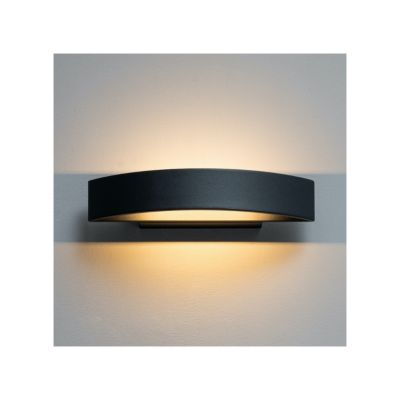 Applique noire demi-cercle LED - Attica