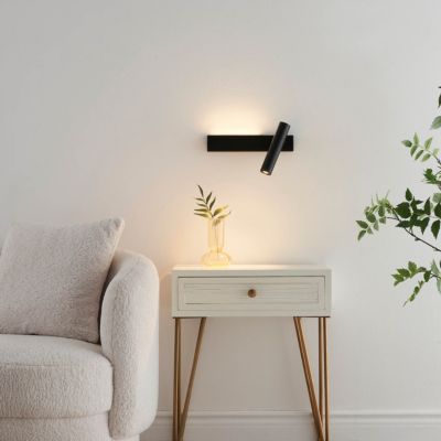 Applique noire tête de lit liseuse droite  - Lodvi