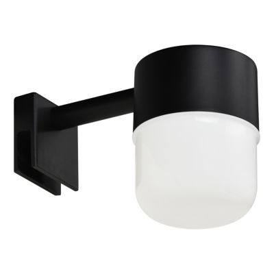 Applique pour miroir de salle de bain ajustable LED intégrée Bovey noir 600lm 6,5W I44 l.11 x H.9,5 x P.13 cm GoodHome