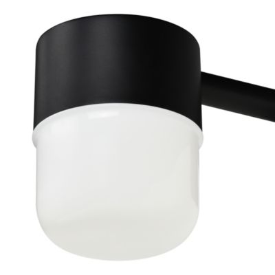 Applique pour miroir de salle de bain ajustable LED intégrée Bovey noir 600lm 6,5W I44 l.11 x H.9,5 x P.13 cm GoodHome