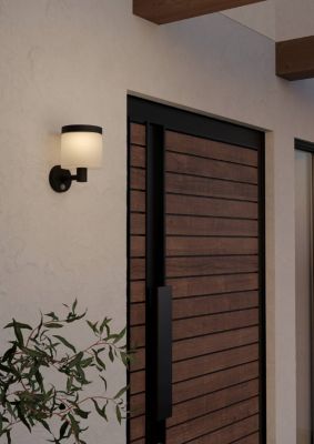 Applique solaire à détection LED intégrée Pantete noir IP44 790lm Eglo