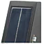 Applique solaire d'angle Plevna LED intégrée solaire 0.12W 345lm IP44 GoodHome noir