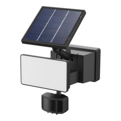 Applique solaire LED extérieur noire 3,6 W 575 lm IP65 détecteur PIR, GoodHome Davern