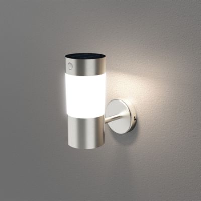 Applique solaire LED extérieure argenté 240 lm IP44 détecteur de mouvement, GoodHome Hollis