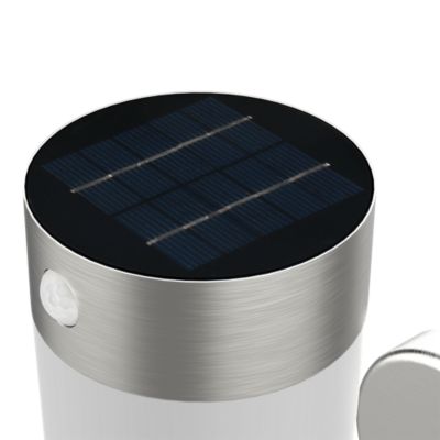 Applique solaire LED extérieure argenté 240 lm IP44 détecteur de mouvement, GoodHome Hollis