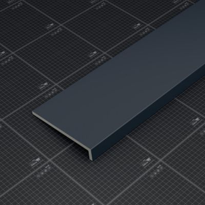 Appui de fenêtre PVC l. 20 cm x ép. 9 mm - Anthracite - 160 cm