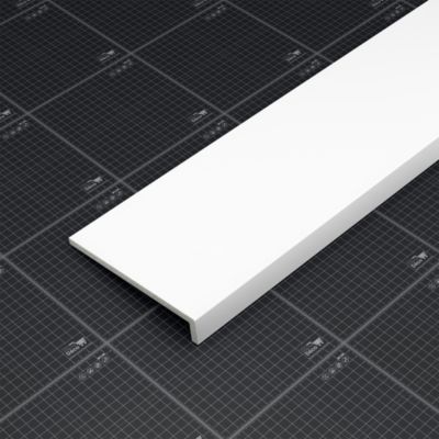 Appui de fenêtre PVC l. 20 cm x ép. 9 mm - Blanc - 100 cm