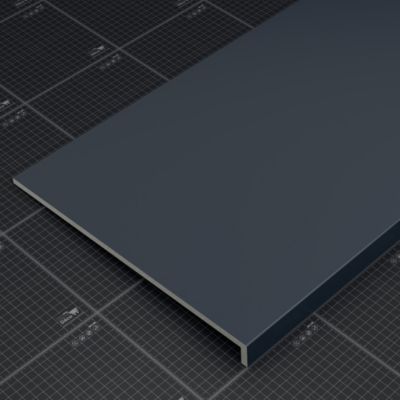 Appui de fenêtre PVC l. 40 cm x ép. 9 mm - Anthracite - 120 cm