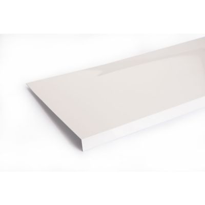 Plat En Aluminium Laqué Blanc - 20x2 Mm, Longueur 1 M, Surface Lisse Et Résistante
