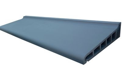 Appui de fenêtre en terre cuite 34,5 x 128 cm anthracite