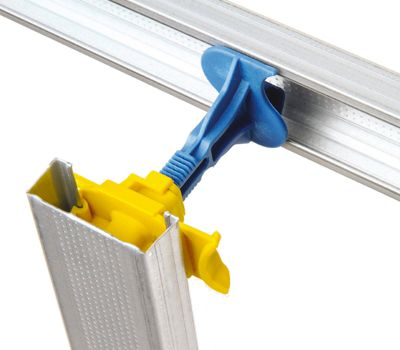 Appui Intermédiaire Sécable Semin - Fixation Réglable pour le Doublage des Murs sur Ossatures - 180 mm - 2 Boites de 50