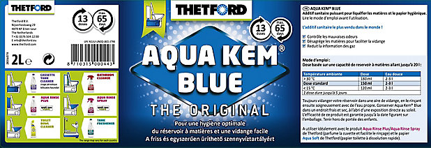 Aqua Kem Blue the original Thetford 2L