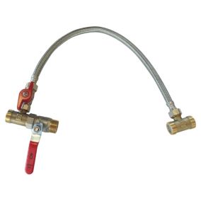 Aquawater - Kit By-pass standard avec flexible EPDM tresse inox 50 cm
