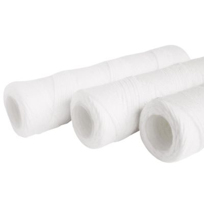 Aquawater - Lot de 3 cartouches filtrantes bobinées 20 microns - Taille standard 10 - Durée 12 mois