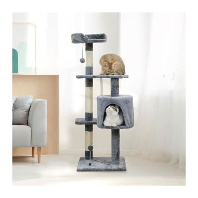 Arbre a chat  JASPER - 40 x 40 x 114 cm - Gris