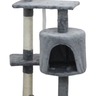 Arbre a chat  JASPER - 40 x 40 x 114 cm - Gris