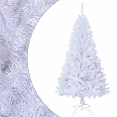 Arbre de Noël artificiel avec branches épaisses blanc 120cm PVC vidaXL