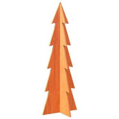 Arbre de Noël en bois pour décoration 112 cm bois de pin massif vidaXL