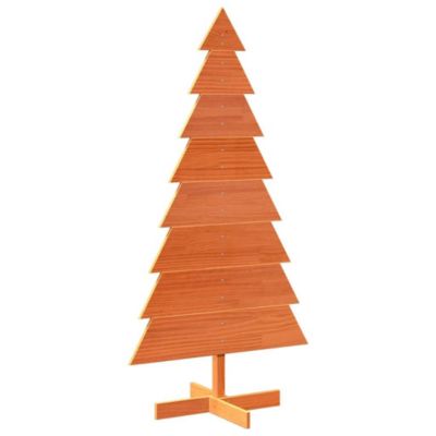 Arbre de Noël en bois pour décoration 150 cm bois de pin massif vidaXL
