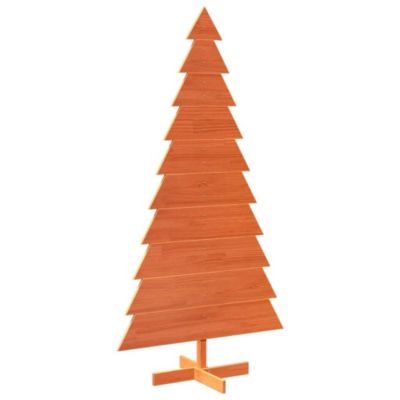 Arbre de Noël en bois pour décoration 180 cm bois de pin massif vidaXL