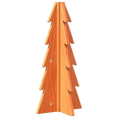 Arbre de Noël en bois pour décoration 49 cm bois de pin massif vidaXL
