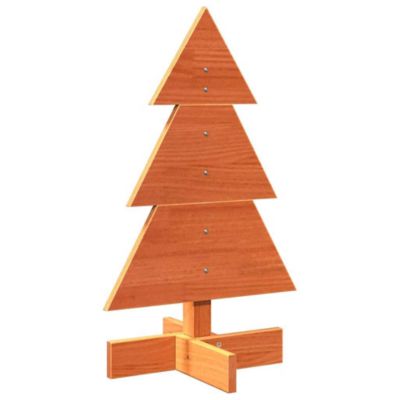Arbre de Noël en bois pour décoration 60 cm bois de pin massif vidaXL
