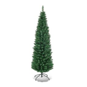 Arbre de Noel Sapin de Noel Artificiel Feuille en PVC avec Pieds en Fer Decoration de Noel Interieur 150