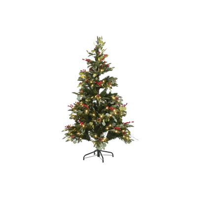 Arbre à LED en PVC 95x95x150 160l eucalyptus vert
