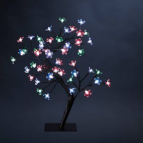 Arbre lumineux intérieur prunus h45cm 48 led + transfo - feeric lights & christmas
