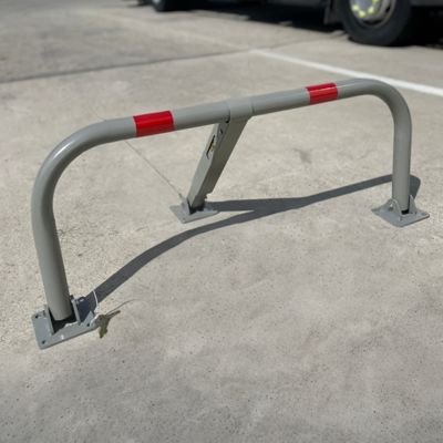 Arceau parking manuel - Cylindre à clés - Acier - Accessoires fournis