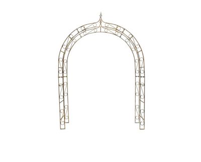 Arche de jardin ALEX sommet pointu - 180 cm rouiller