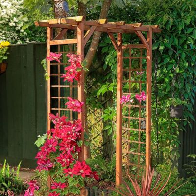 Arche de jardin Jasmin droite - marron