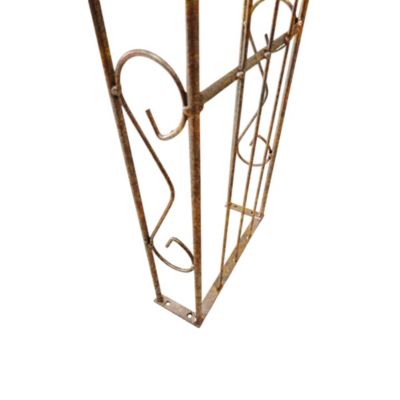 Arche de jardin LEA with pointu arrond - 240 cm rouiller
