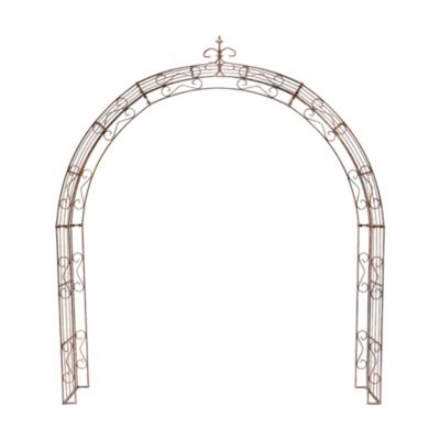 Arche de jardin LEA with pointu arrond - 260 cm rouiller