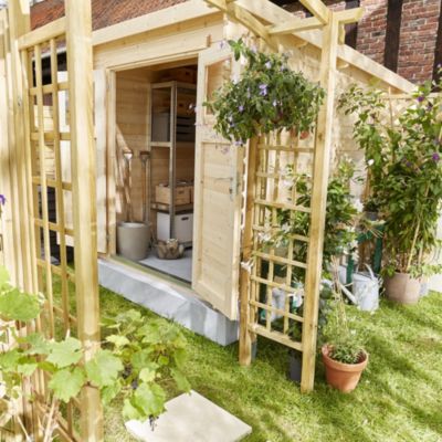 Arche de jardin pergola arc bois Stelmet
