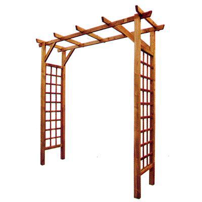 Arche de jardin pergola double droite