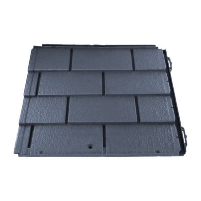 Ardoise pour toiture et bardage 1,25 m² Lot de 10 plaques kit fixation inclus