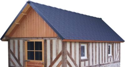 Ardoise pour toiture et bardage 1,25 m² Lot de 10 plaques kit fixation inclus