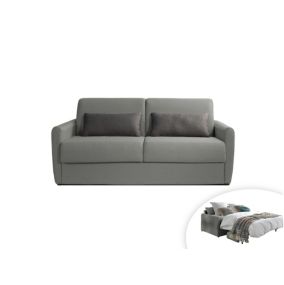 Ari - Canapé 3 places convertible - couchage quotidien - matelas 12 cm - en tissu - Lisa Design