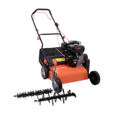 Arias 196 - 2-in-1 196cc 4Hp Multipurpose Petrol Aerator with Blades and Claws Cut 42 cm 6 Depth Levels