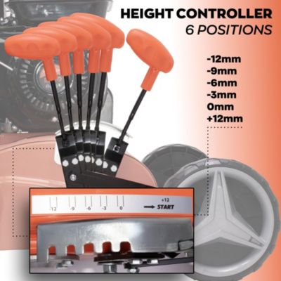 Arias 196 - 2-in-1 196cc 4Hp Multipurpose Petrol Aerator with Blades and Claws Cut 42 cm 6 Depth Levels